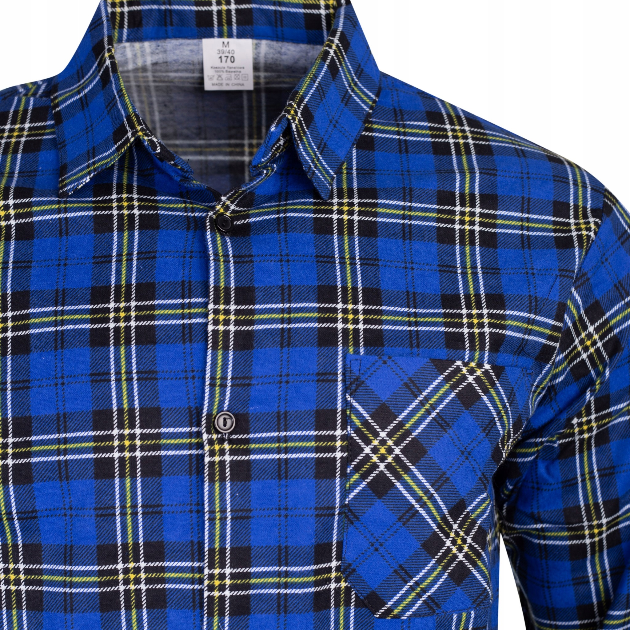 KOSZULA FLANELOWA CASUAL W KRATE MĘSKA 100% BAWEŁNA r. 3XL Model Koszula flanelowa KO FL RB