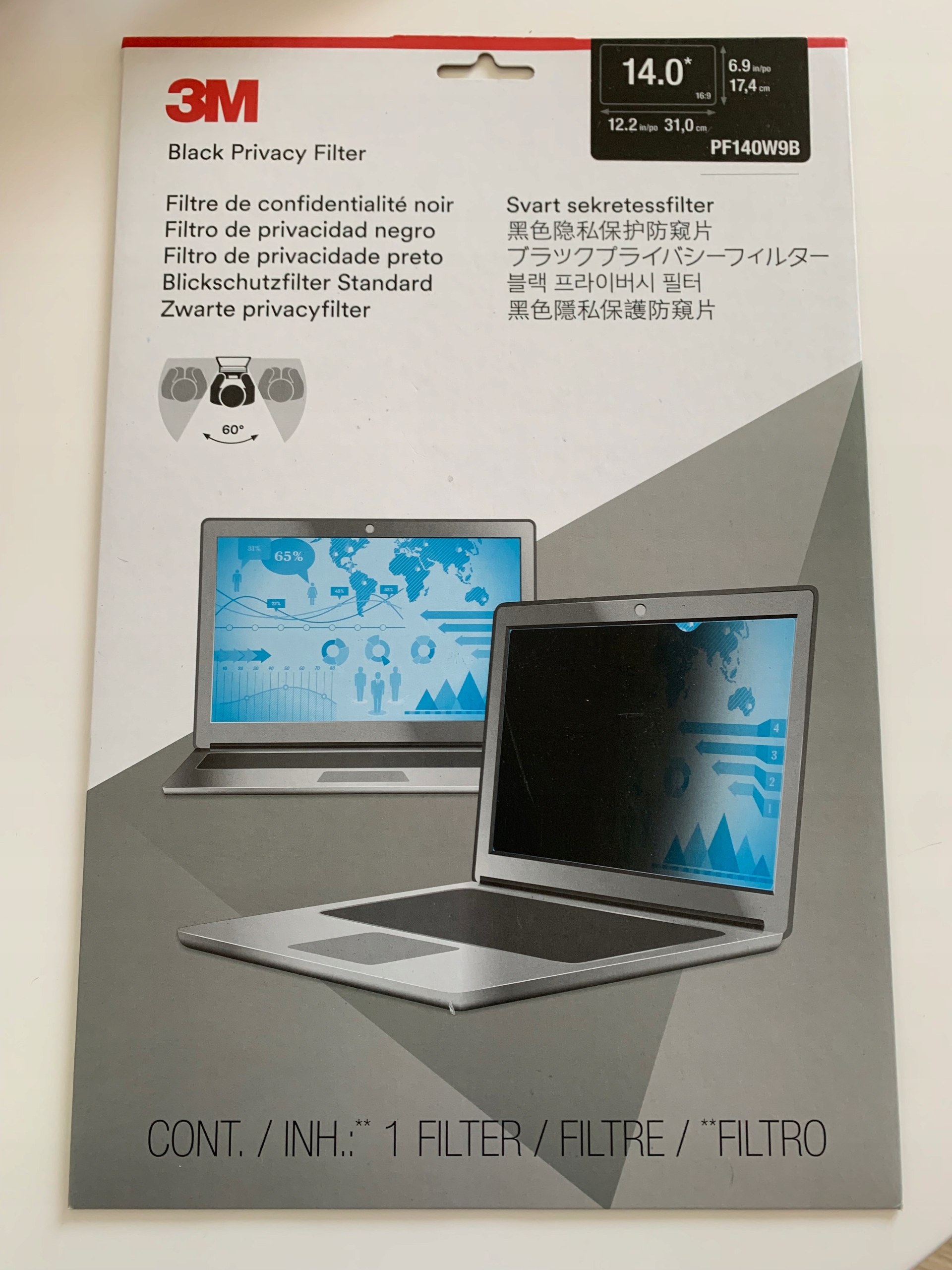 Filtr prywatyzujący 3M 14 " 16:9