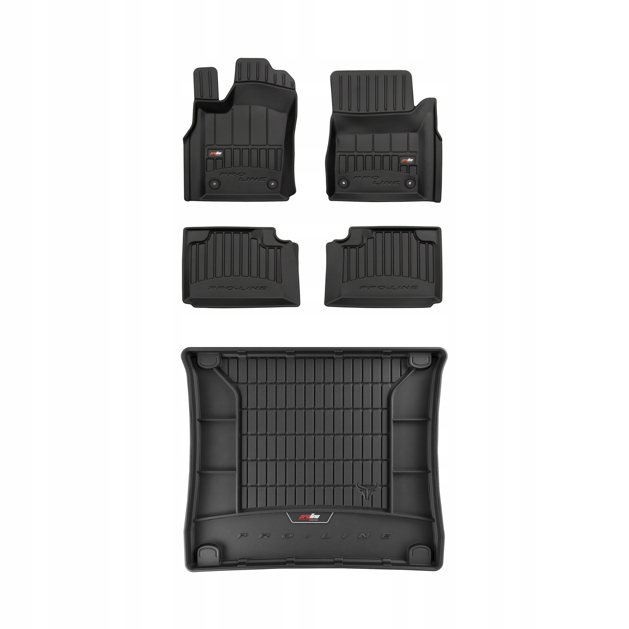 Frogum 3D Zestaw dywaniki gumowe i mata z logo do Jeep Grand Cherokee IV