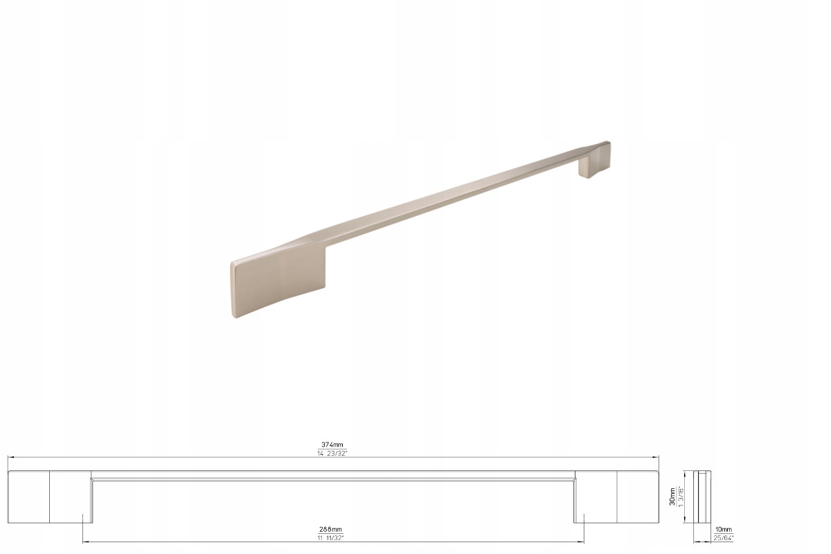 Nábytková úchytka Siro 2197-374ZN21 s efektem nerezové oceli
