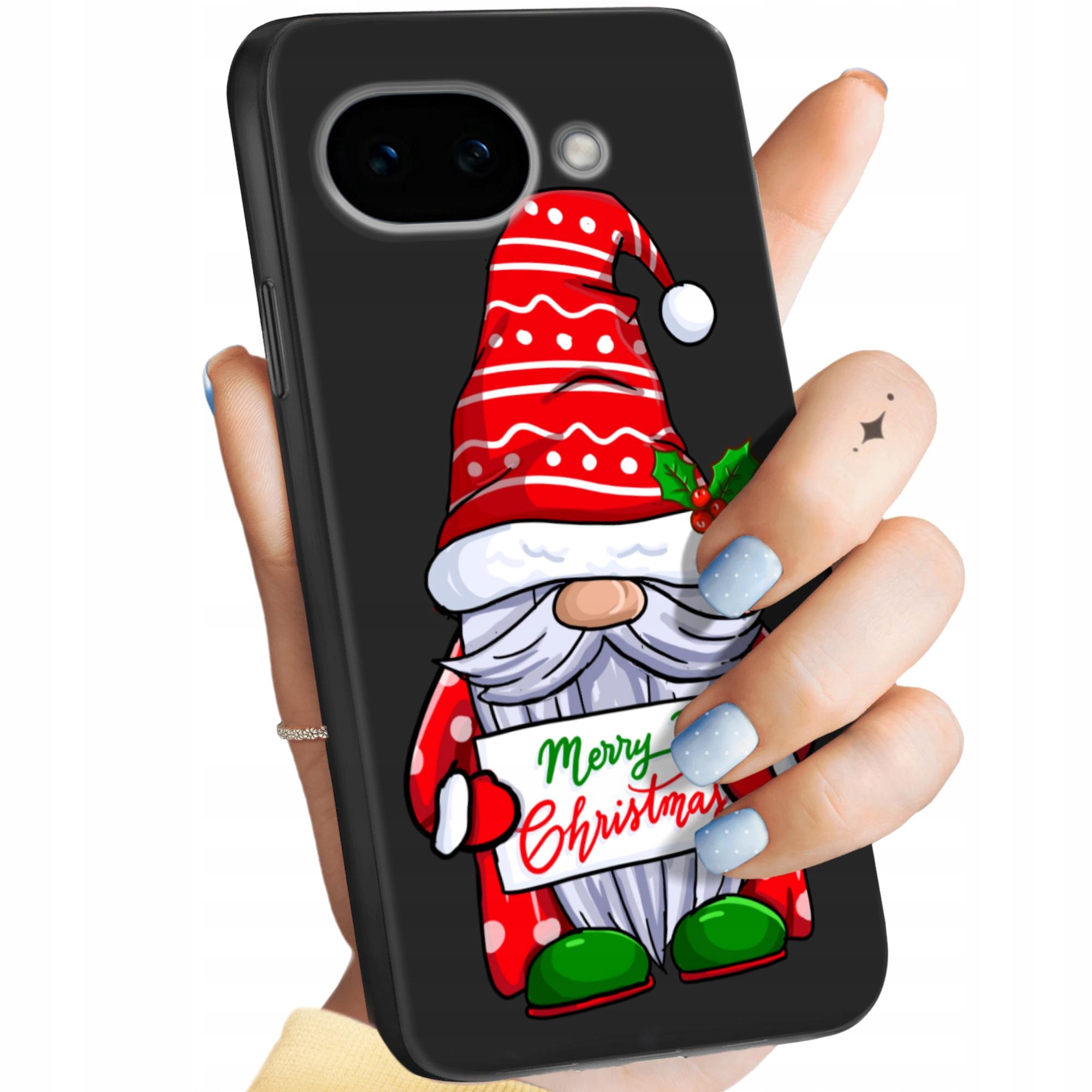 Etui Matowe Do Google Pixel 10A Mikołaj Święta Renifer Obudowa Case