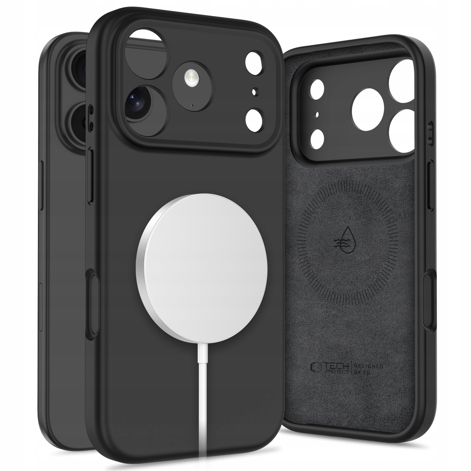 Tech- Protect Silicone MagSafe iPhone 17 Pro Max Black Tech- Protect