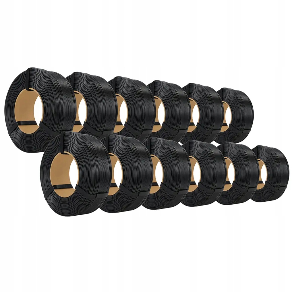 Filament 3D Megapack 12x ReFill Pla Starter Black 1kg