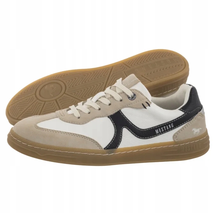 Dámské polobotky Mustang Bílé Béžové 1511-303-19