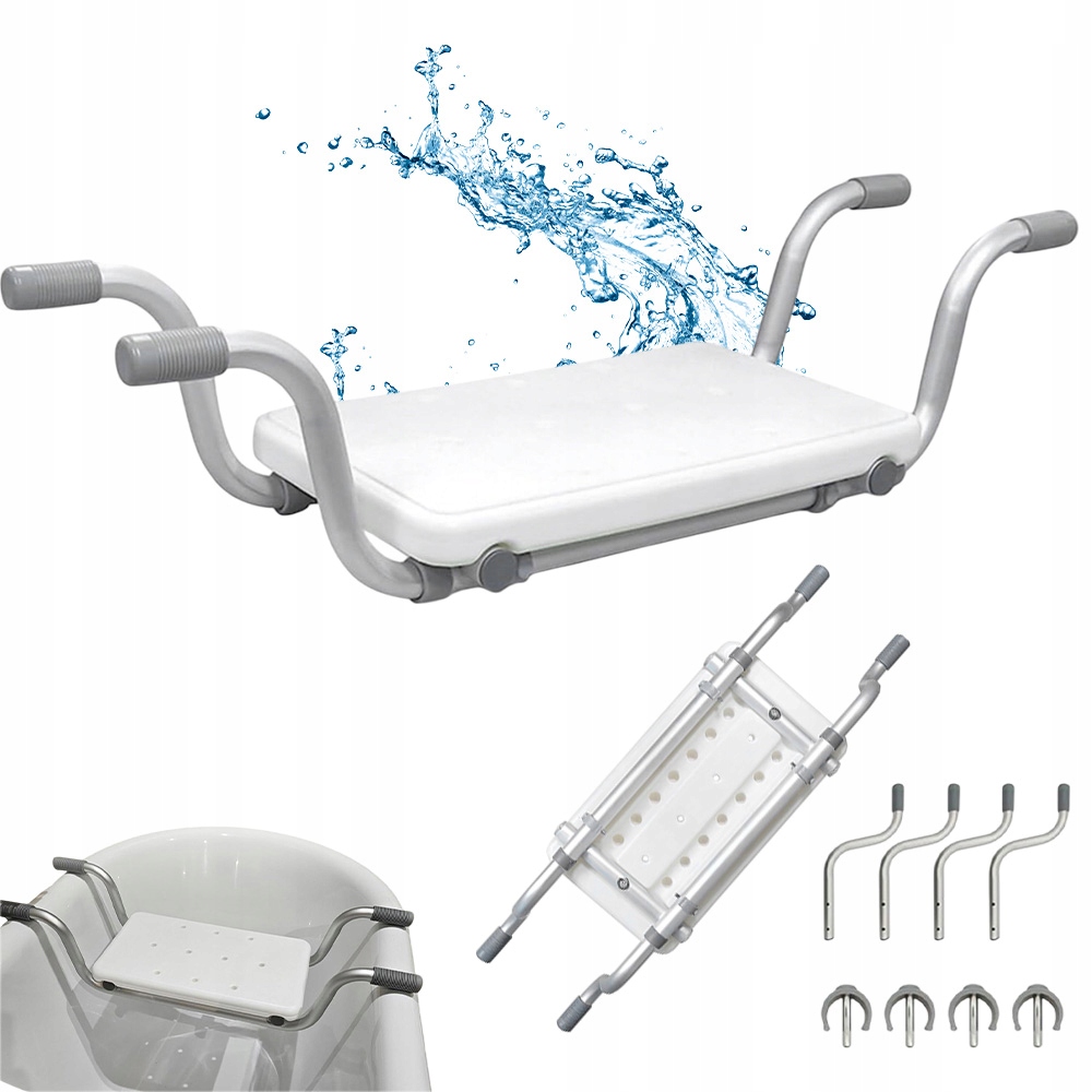 Stołek Kąpielowy 72-82 CM Dla Dorosłych I Dzieci Stabilny Bezpieczny