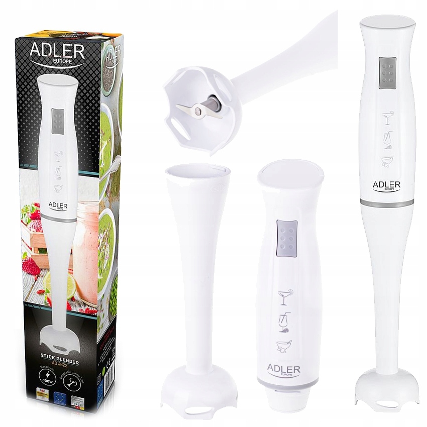 

Blender Ręczny Wielofunkcyjny Mocny 300W biały
