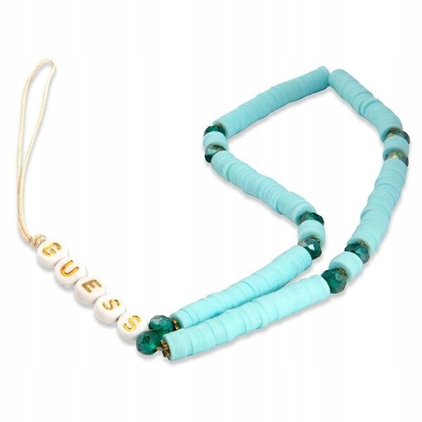 Guess Phone Strap Beads Heishi Zawieszka do telefonu 25 cm (Blue)