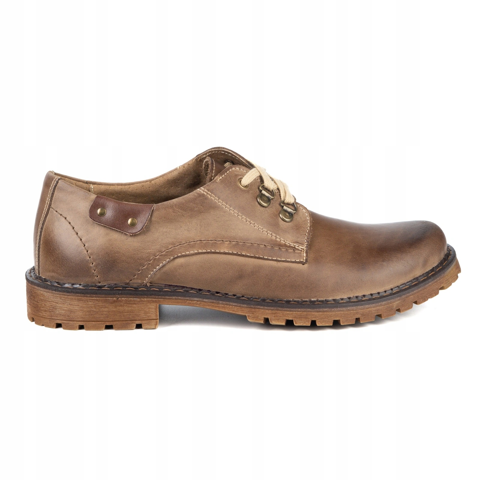 Olivier 193KNT Pánské kožené boty smart casual podrážka traper 43