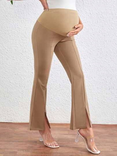 SHEIN SPODNIE DAMSKIE CIĄŻOWE BRĄZOWE 46 ŁRA Rozmiar 46