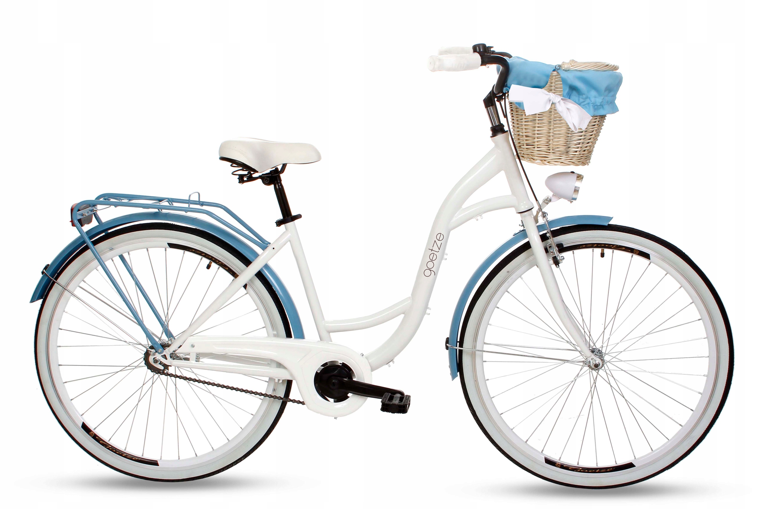 Rower miejski GOETZE Blueberry 28 +kosz DAMKA