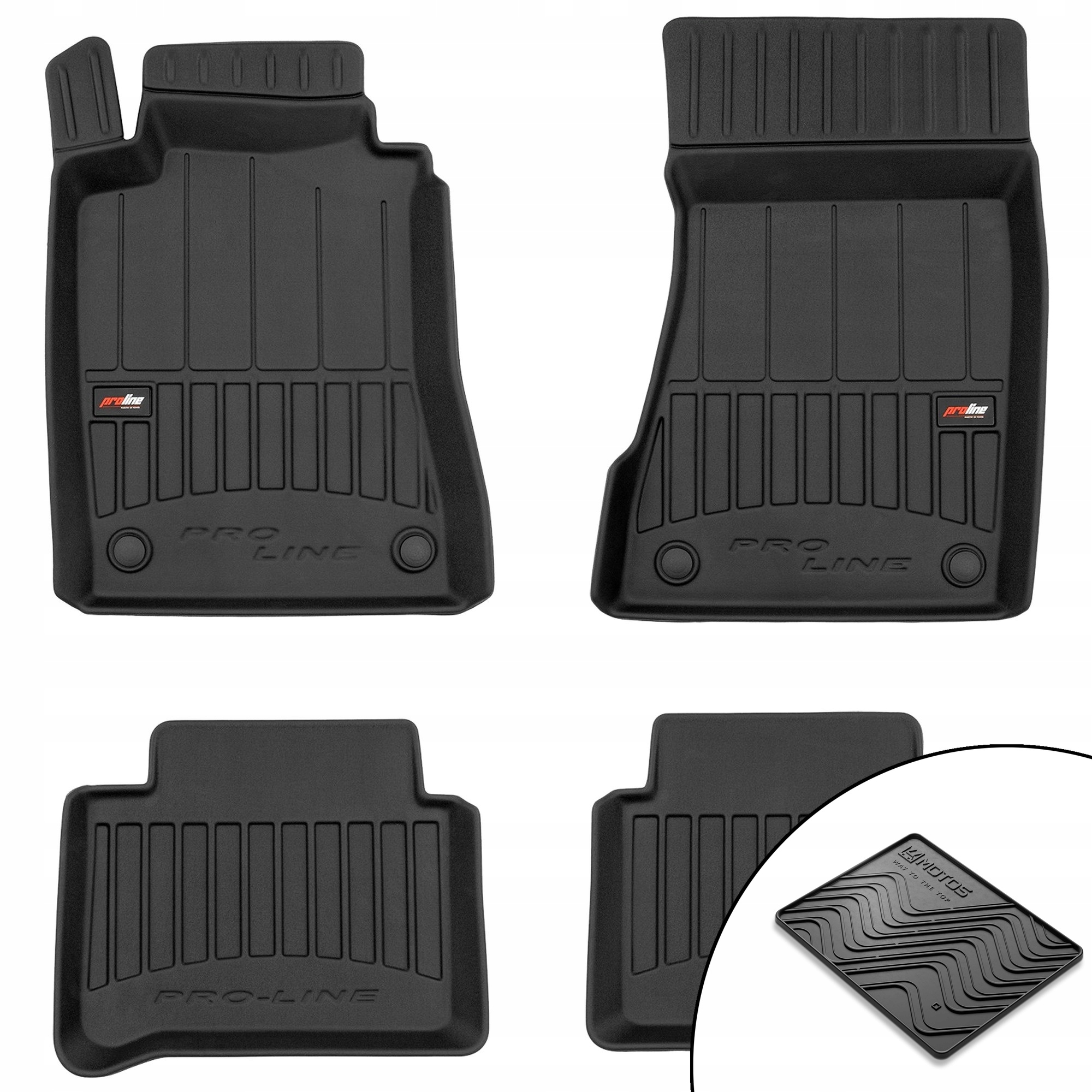 3D gumové rohože Mercedes-Benz trieda E S211 2002-2009 rohož zdarma