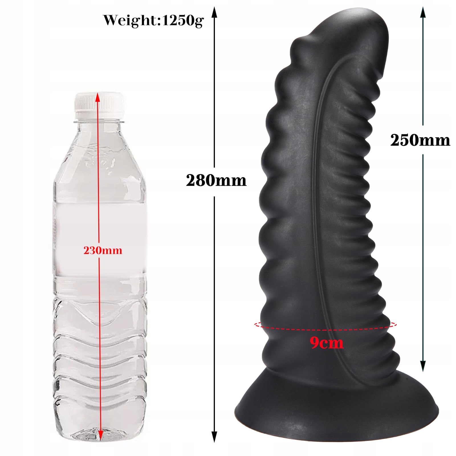 XXL RIESEN DILDO Silikonowy Dildo z Przyssawką dla Kobiet i Mężczyzn — miniatura 2
