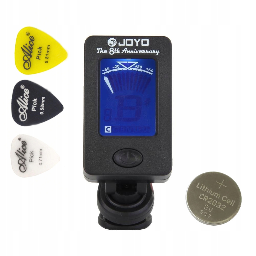 

Tuner Joyo Stroik Do Gitary Jakość Gratisy|bateria