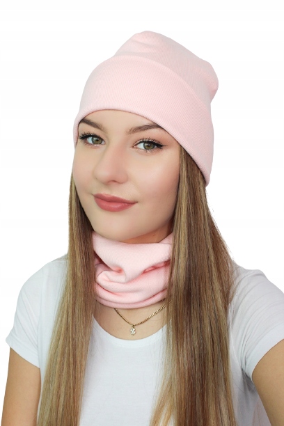 

Czapka Justynka b-5 z prążka podwójna Eva Design