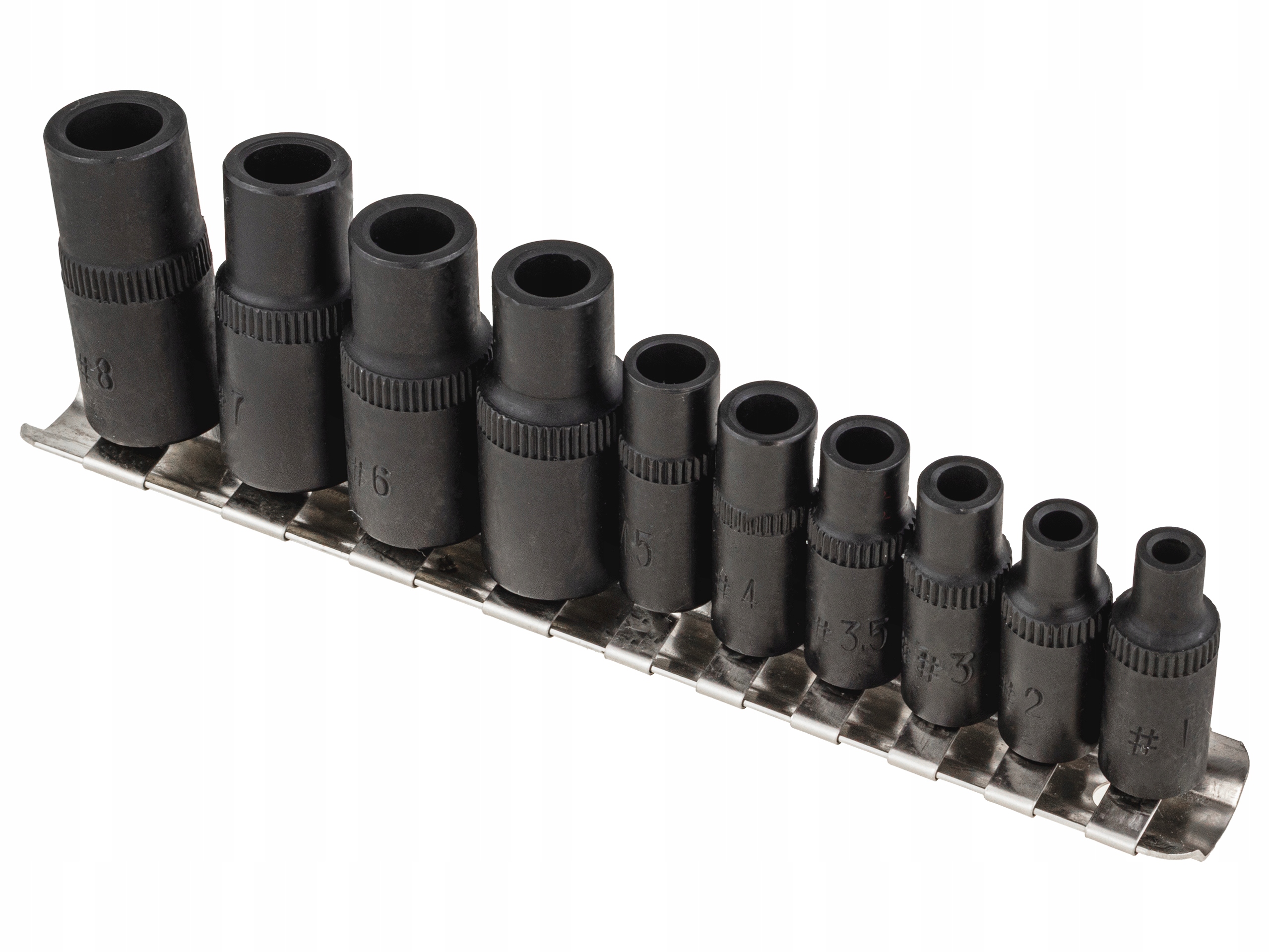 SADA 10 ADAPTÉRŮ PRO REZÁNÍ ZÁVITNÍKŮ PRO RAČNY, OBJÍMKY 1/4" A 3/8" EAN (GTIN) 5907433010086