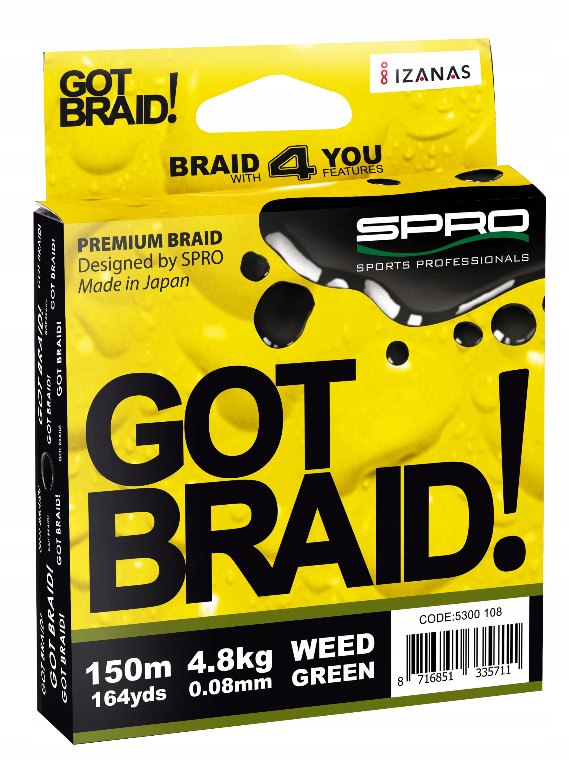 Plecionka Spro Got Braid 150M 0,08MM Zielona