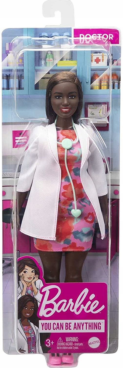 

Lalka Barbie Doktor Murzynka Mattel