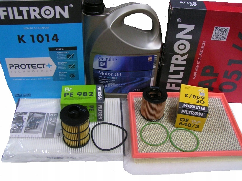 Olej Gm 5W30 Filtry Zestaw Opel Astra H 1.9 Cdti