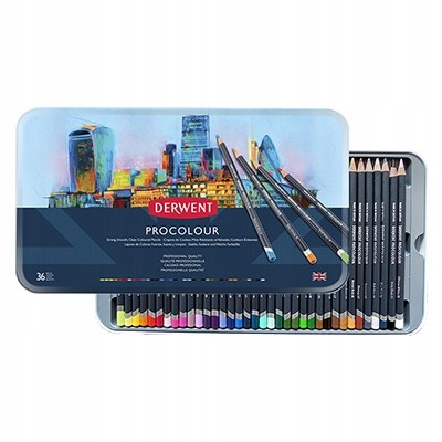 Pastelky kreslící Procolour, Derwent, 36 barev