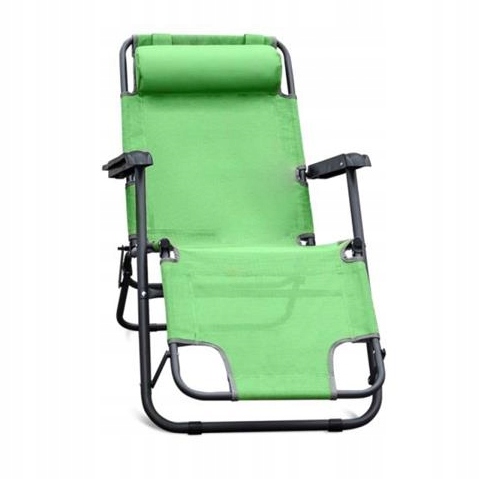 Ležadlo Skladacia Plážová Poduška Zelená