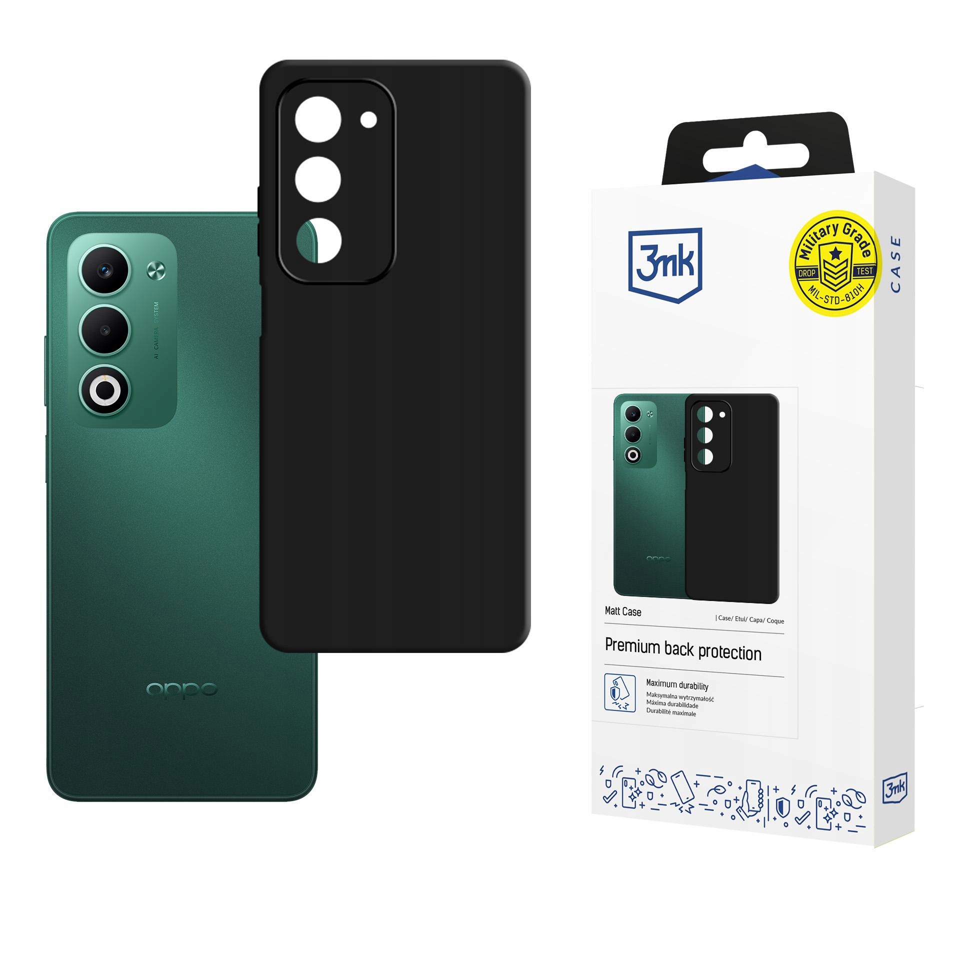 Etui 3mk Matt Case na Oppo A5 5G czarne 3mk Protection