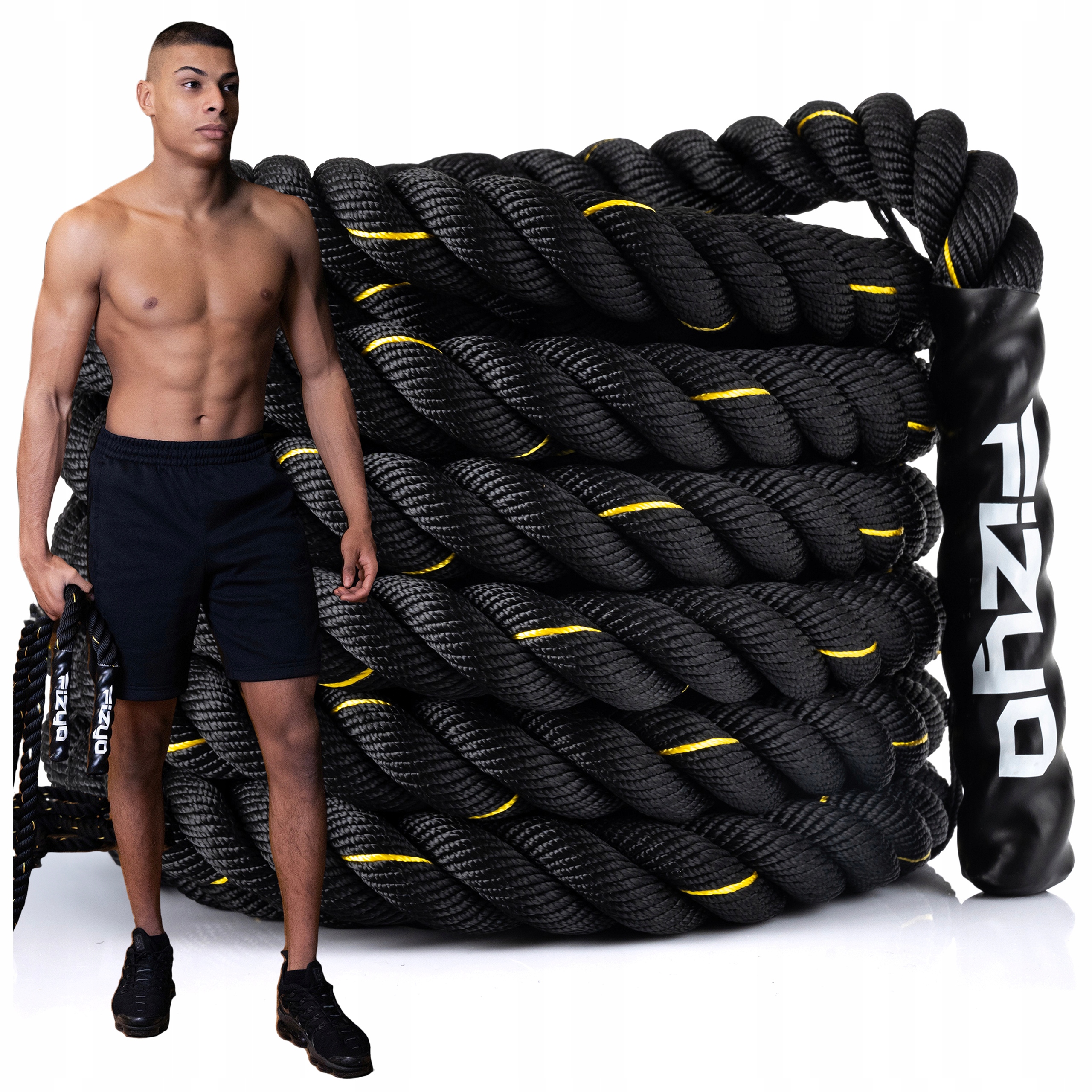 Lina Treningowa Fizyo Battle Rope Ćwiczeń Crossfit Wzmocnienie Mięśni 9 m