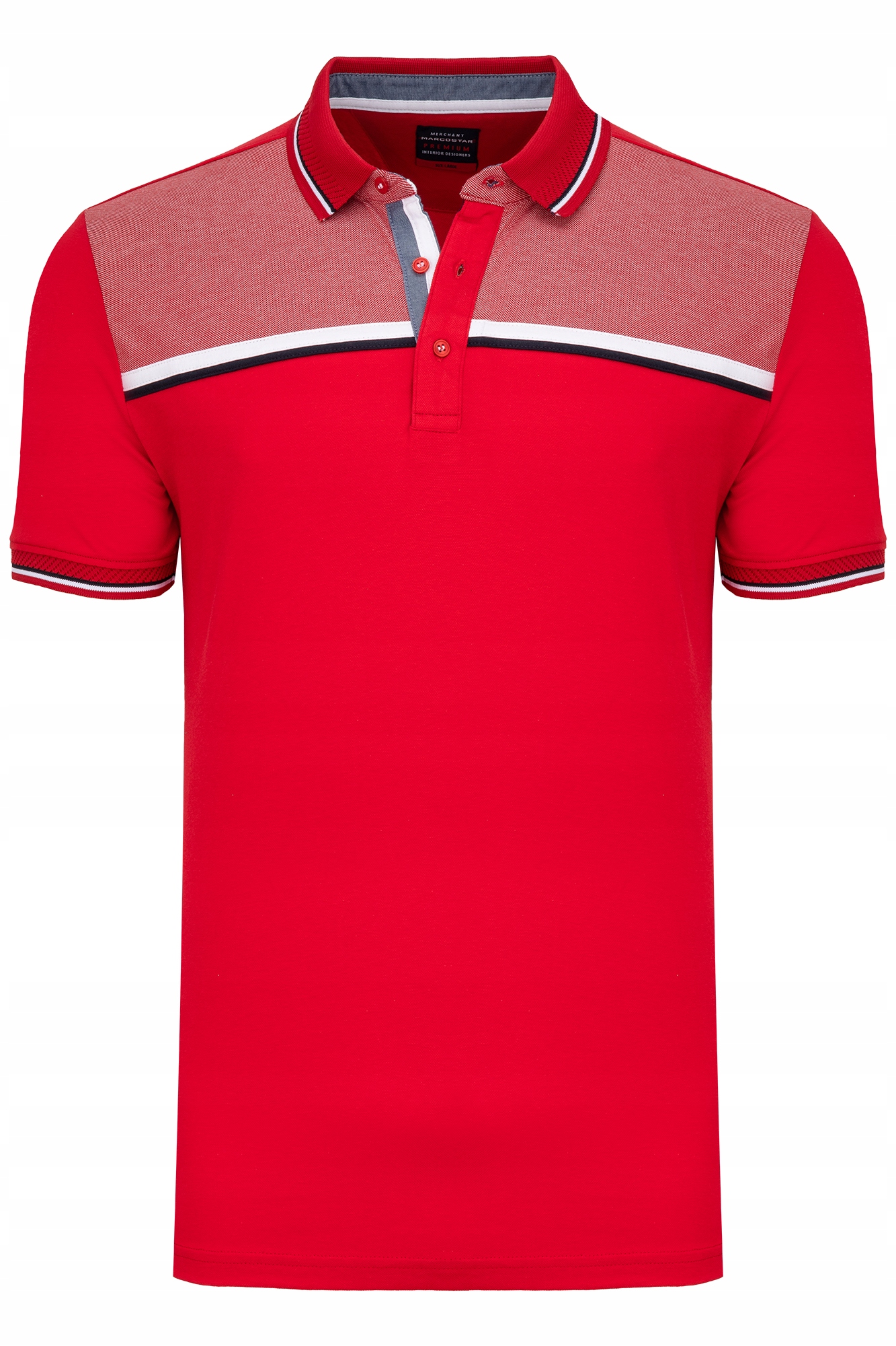 KOSZULKA MĘSKA POLO POLÓWKA CZERWONA SPORTOWA: XXL