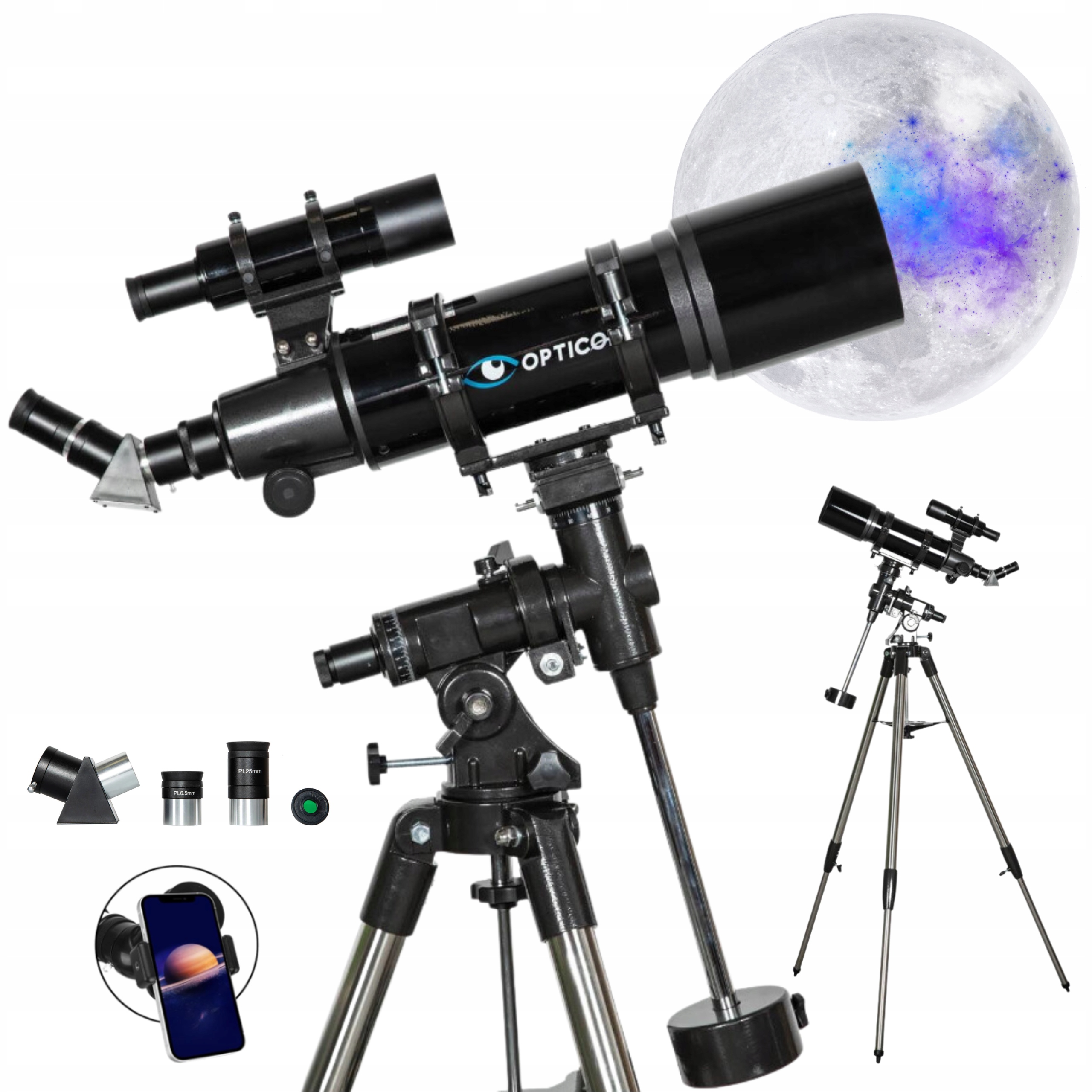 Astronomický dalekohled Opticon SpaceTraveler 127F700 příslušenství