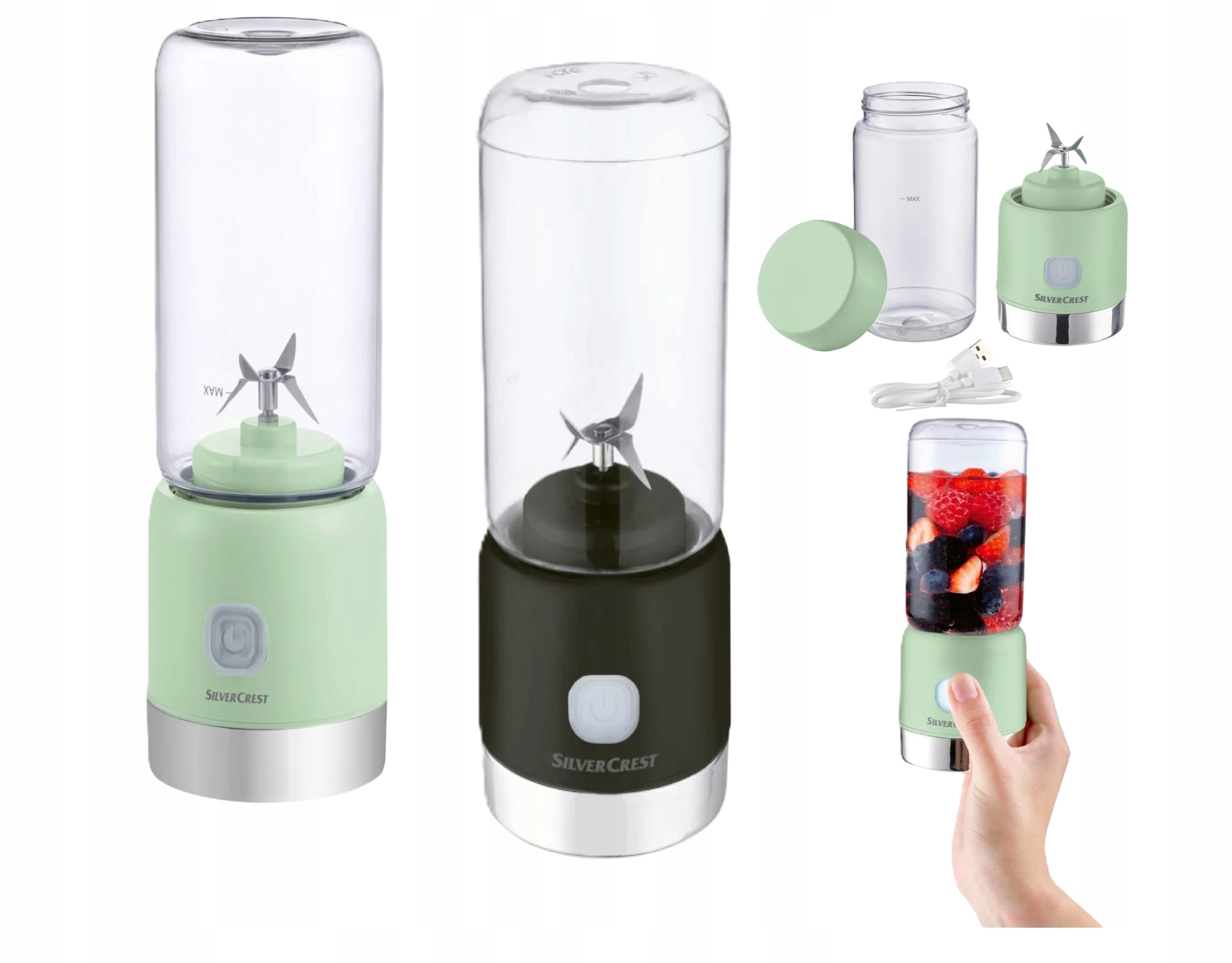 Blender Akumulatorowy Fit 300ml 67W Przenośny Fit Aku Smothie