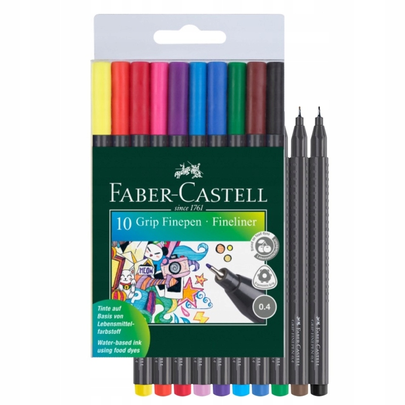 

Cienkopisy Faber-Castell Grip w Etui