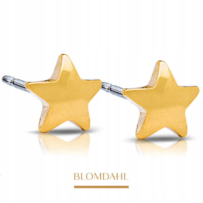 Blomdahl Náušnice Star 8 mm hvězdičky