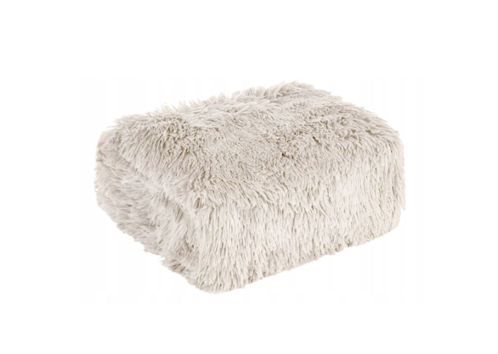 KOC WŁOCHACZ KREMOWY NARZUTA NA FOTEL 70X160 EUROFIRANY