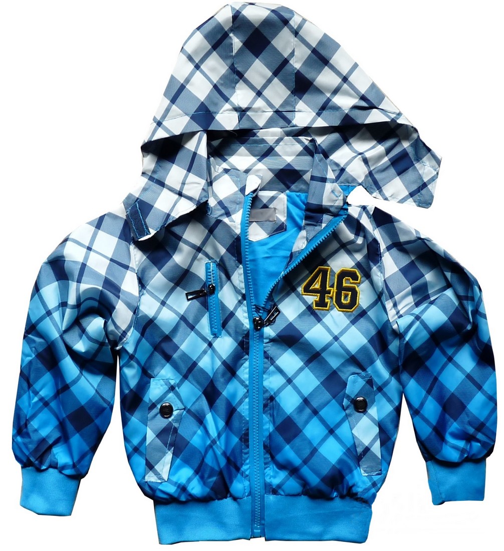 

Wiosenna kurtka w Kratkę 8 ok. 122/128 Blue