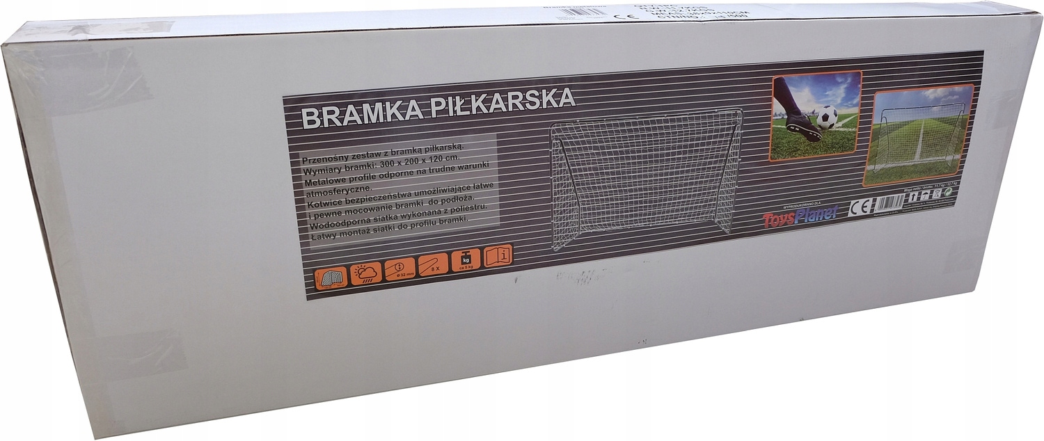 BRAMKA PIŁKARSKA Z SIATKĄ METALOWA DUŻA TRENINGOWA 300x200x120 XXL Bohater brak