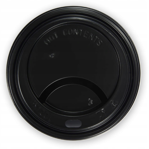 Wieczka plastikowe czarne PS 90mm 1000 szt