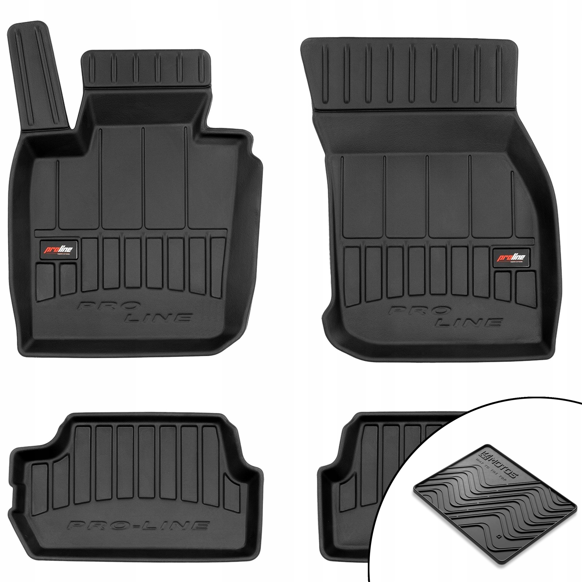 Gumové koberce 3D Mini Cooper III od roku 2014 rohož bonus