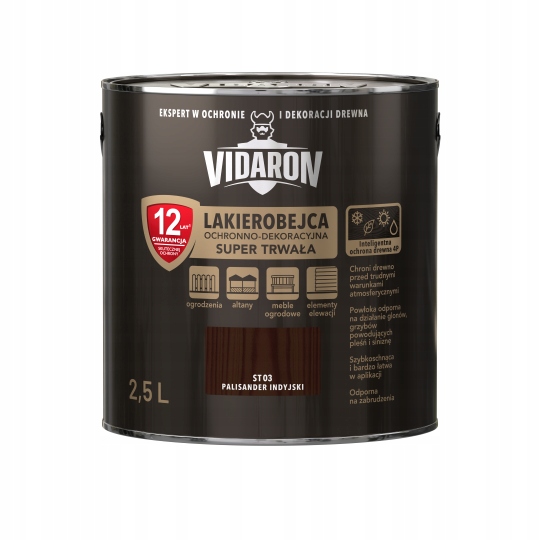 Vidaron Lakierobejca Trwała 2,5L Palisander Indyjski ST03