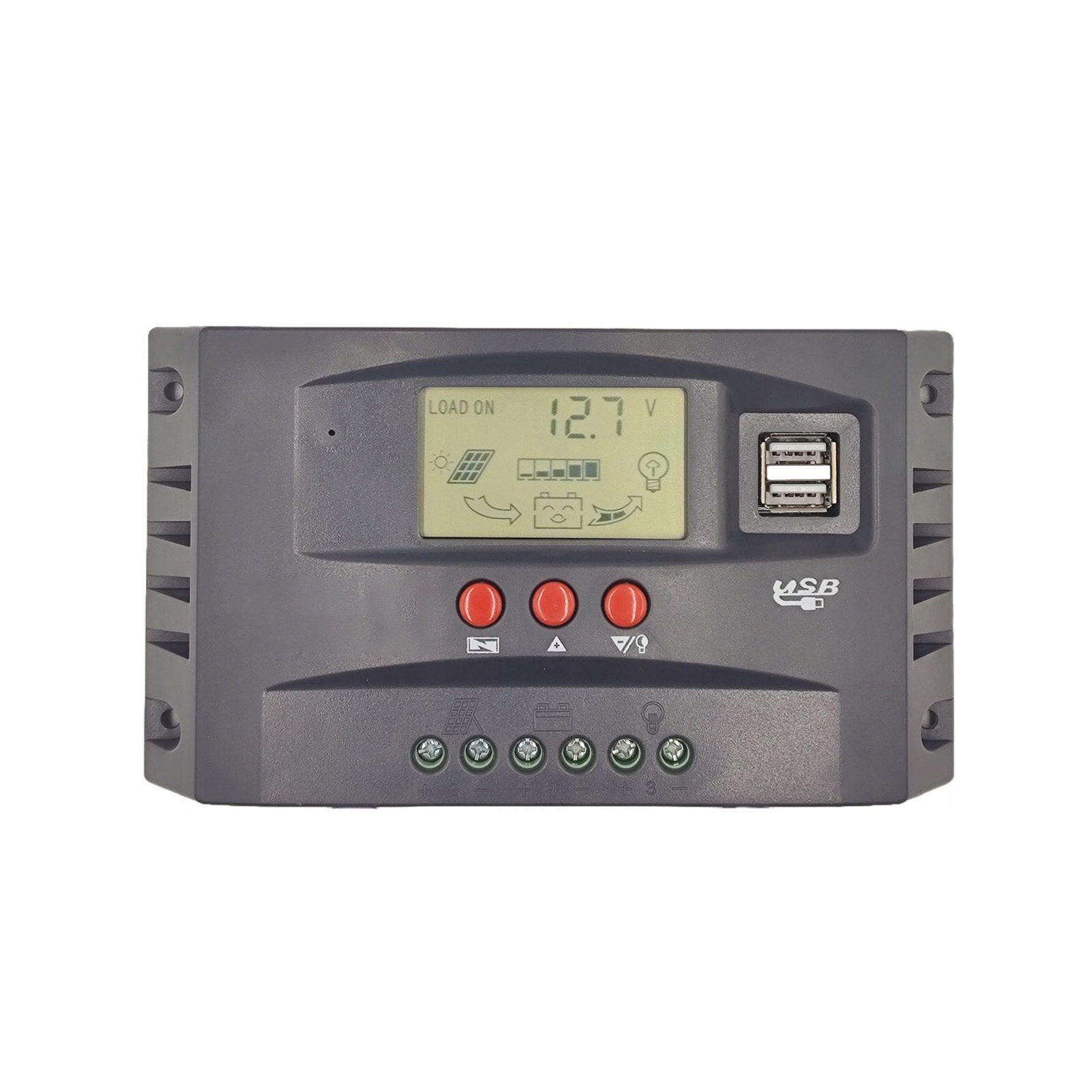 Regulator Ładowania Solarny Kontroler Mppt 50A 12/24V LCD
