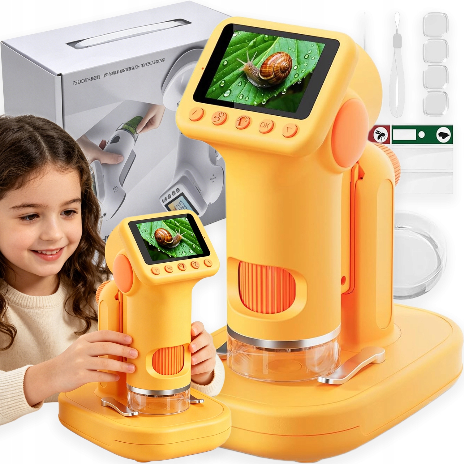 Digitální Mikroskop, Mikroskop Pro Děti, Přenosný, Kapesní, Přenosný Na 3+