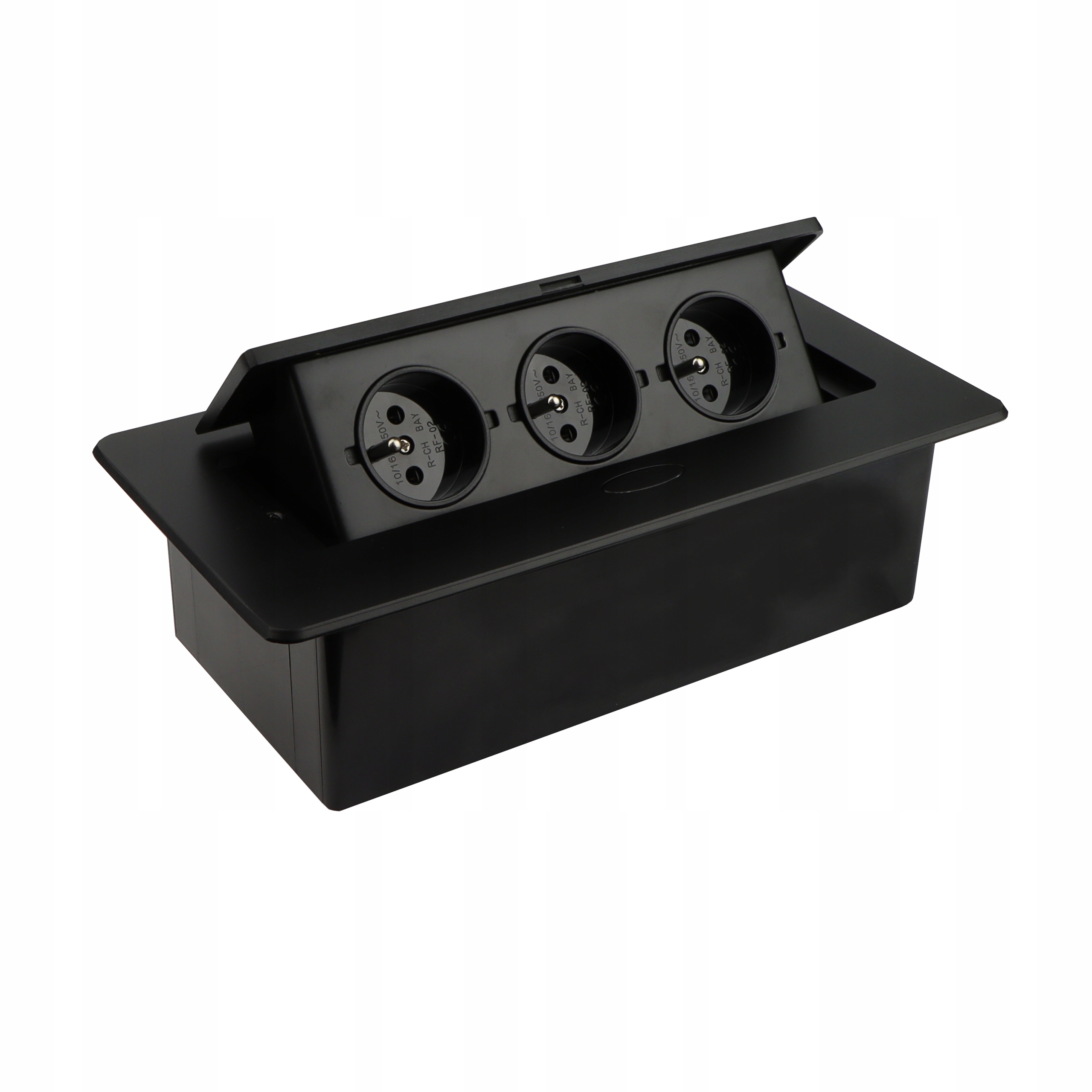 Kombi Box gniazdo wpuszczane Design Light 1,5 m Czarne