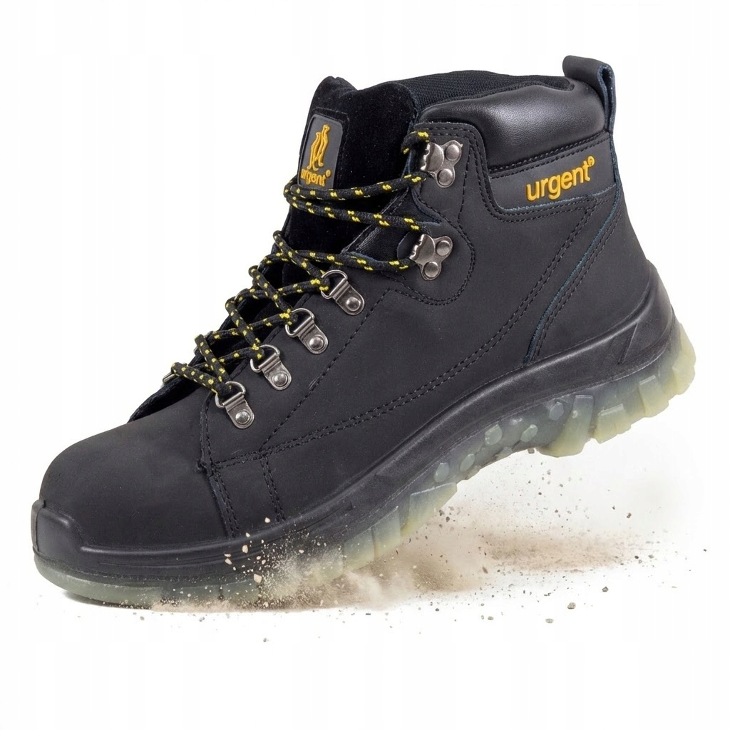 Buty Robocze Trzewiki Ochronne Urgent 114S1 Czarne Bhp z Noskiem S1 r. 46