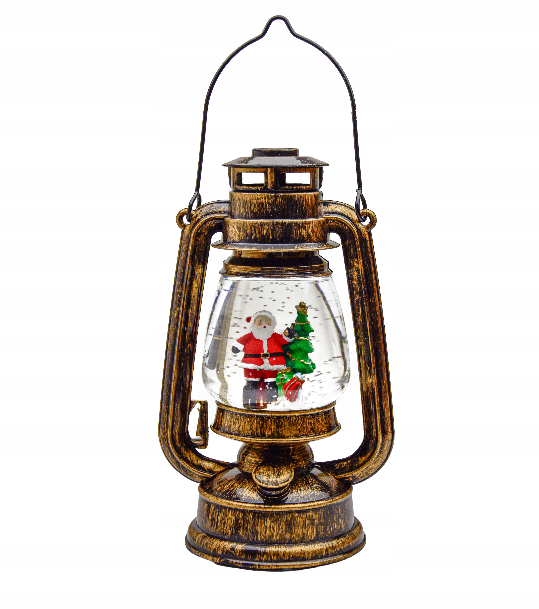 Velký Led Vánoční Lampion Svítící Hra Hrací Skříňka Ozdoba Mikuláš Vánoční Stromeček