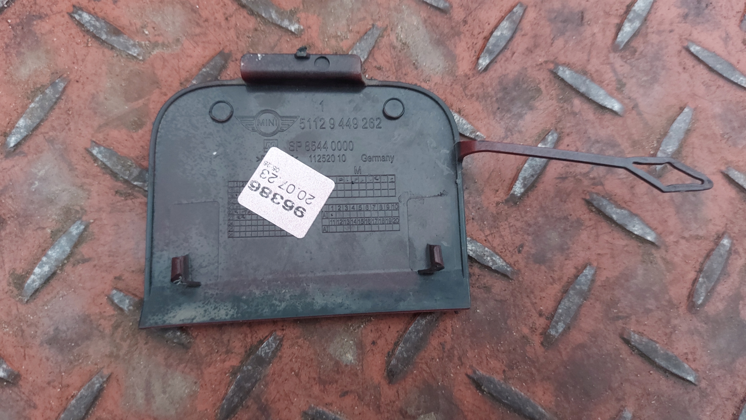 towing hook cap rear part rear MINI COOPER F60