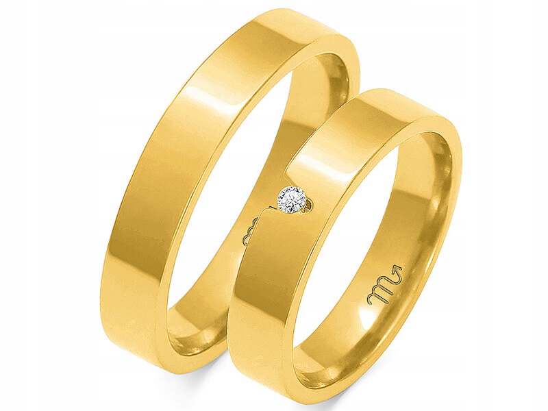 

Ślubna obrączka dla pary ślub 14K 585 roz 11 12 13
