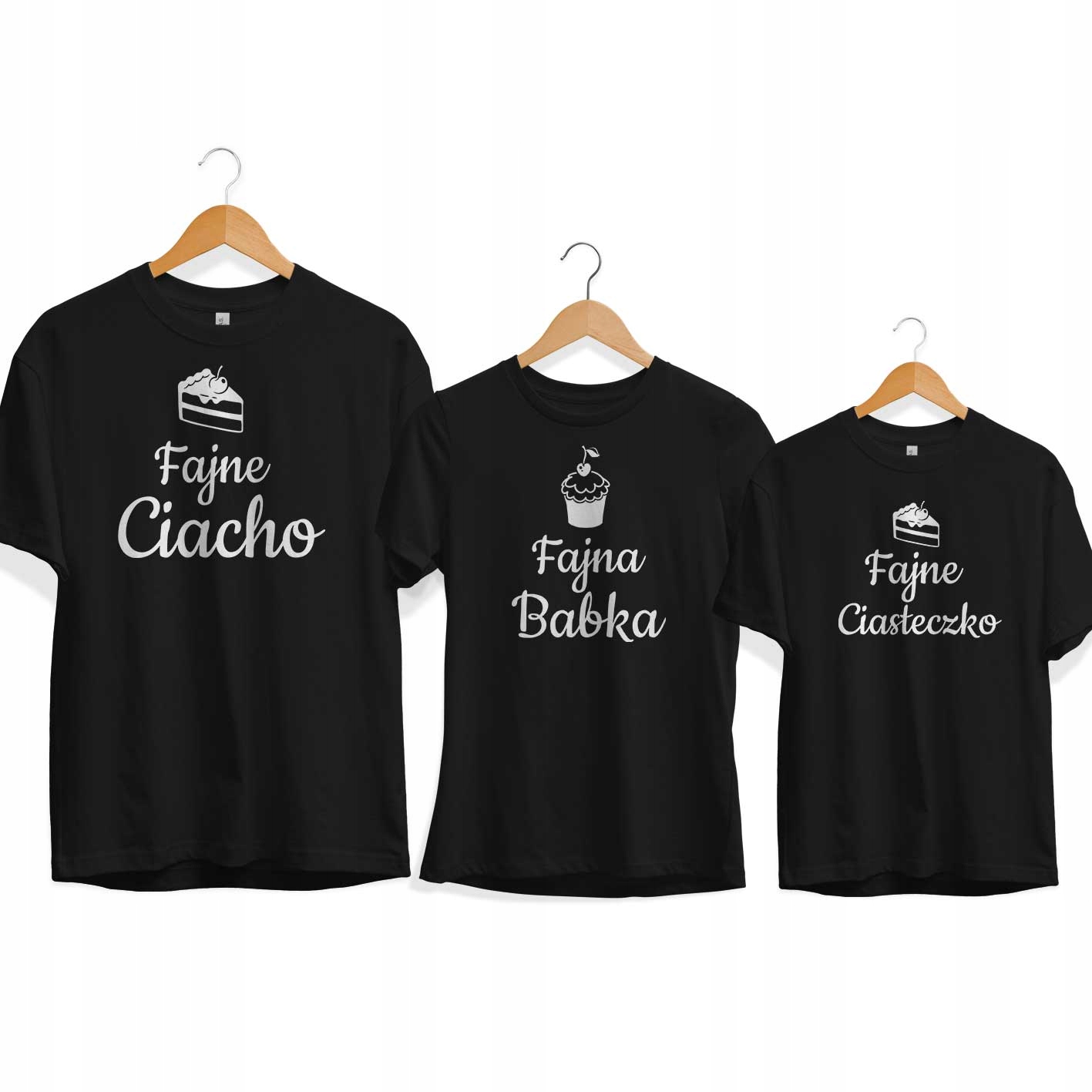 

Koszulki dla rodziny Zestaw koszulek dla 3 osób