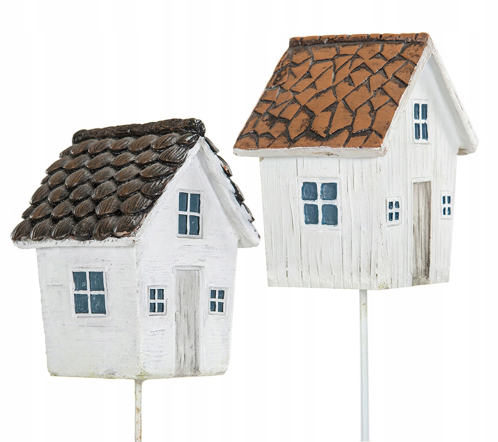 

2 szt. Ozdoba do doniczek stroików Domek