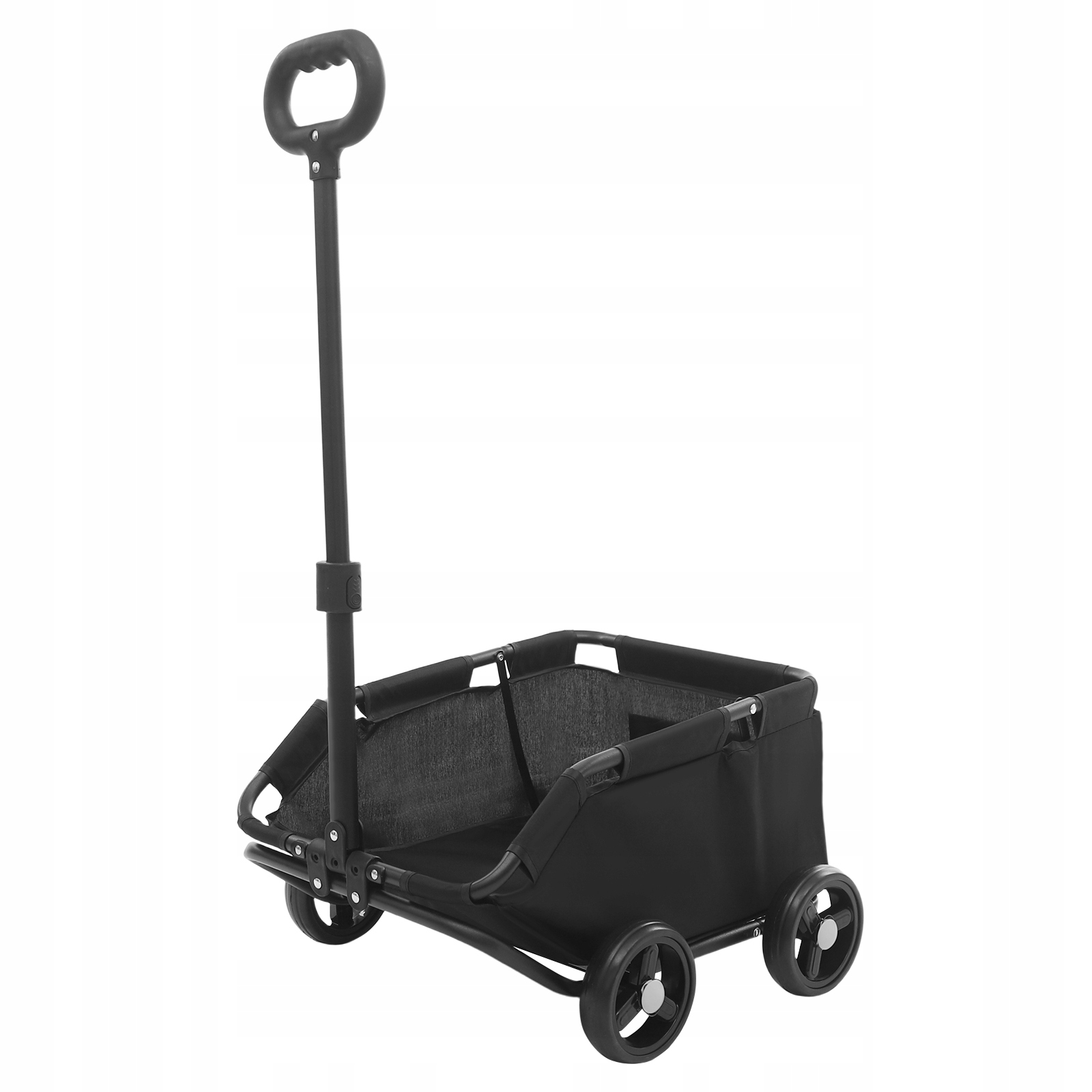 Levně Černý Kočárek pro Psa Skládací Vozík pro Psy Kočárek pro Domácí Mazlíčky na Cestování 86x51x35cm