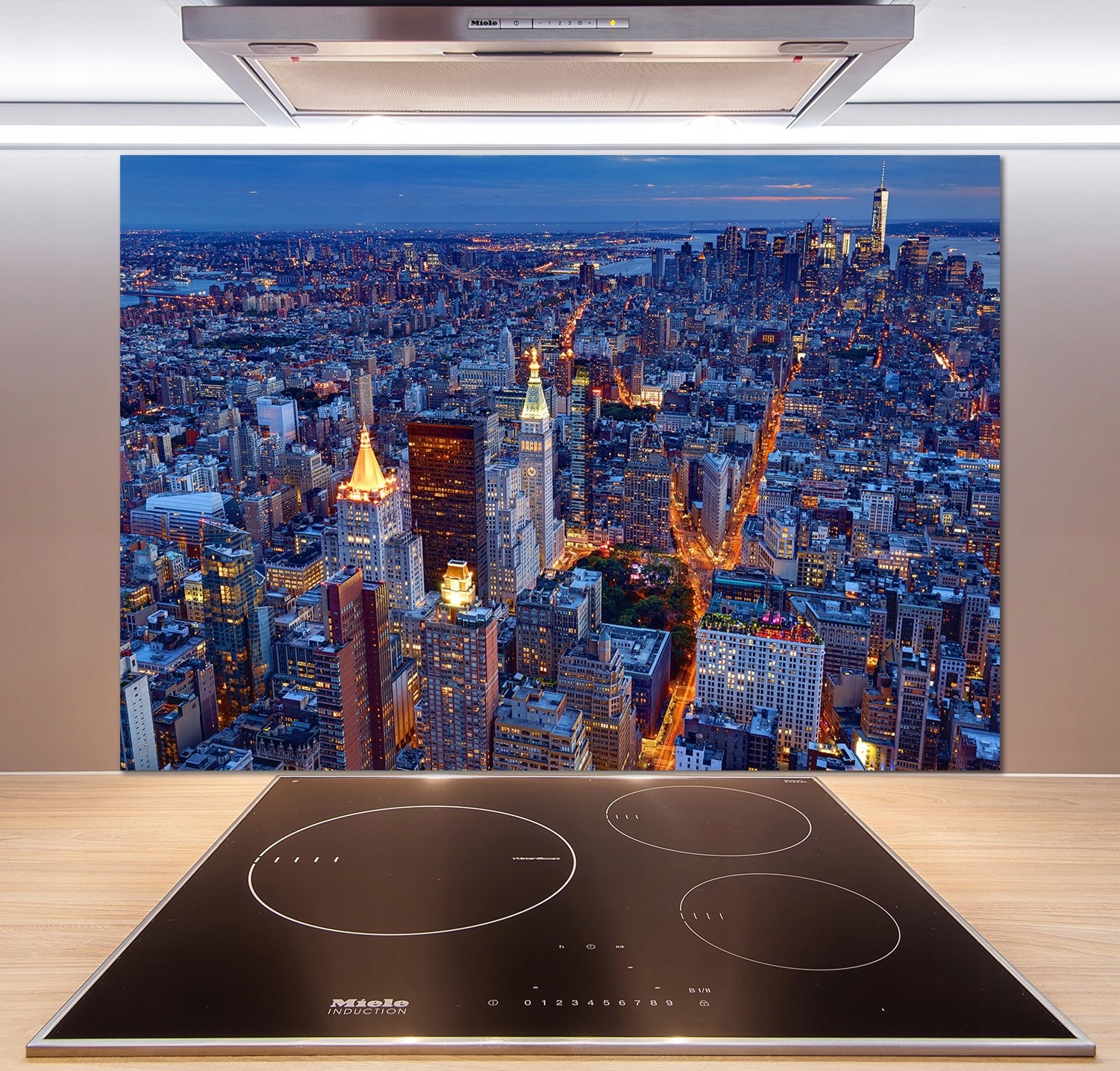 

Panel do kuchni Manhattan nocą 100x70 cm + Klej