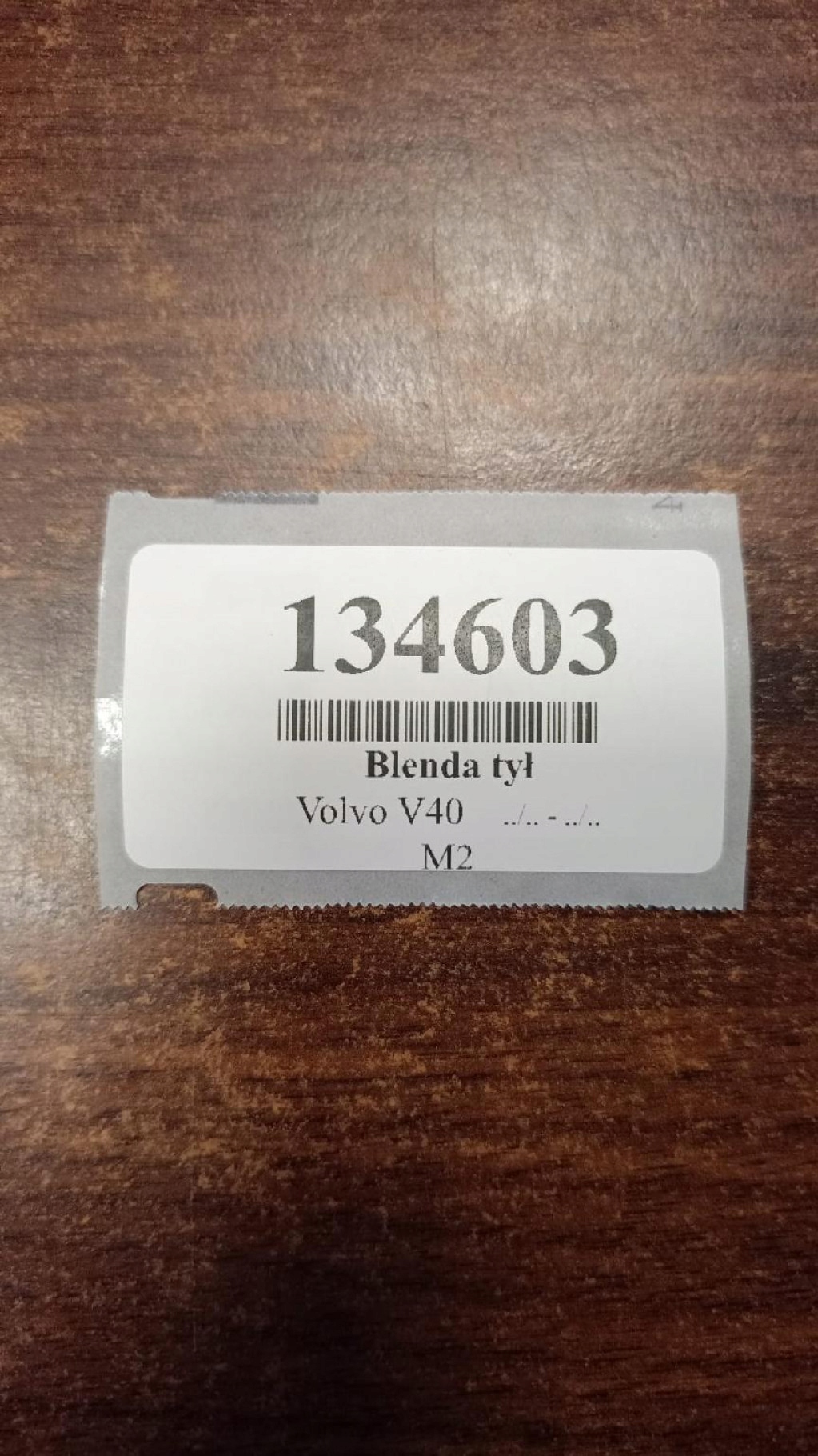 VOLVO V40 cap rear part 30632612