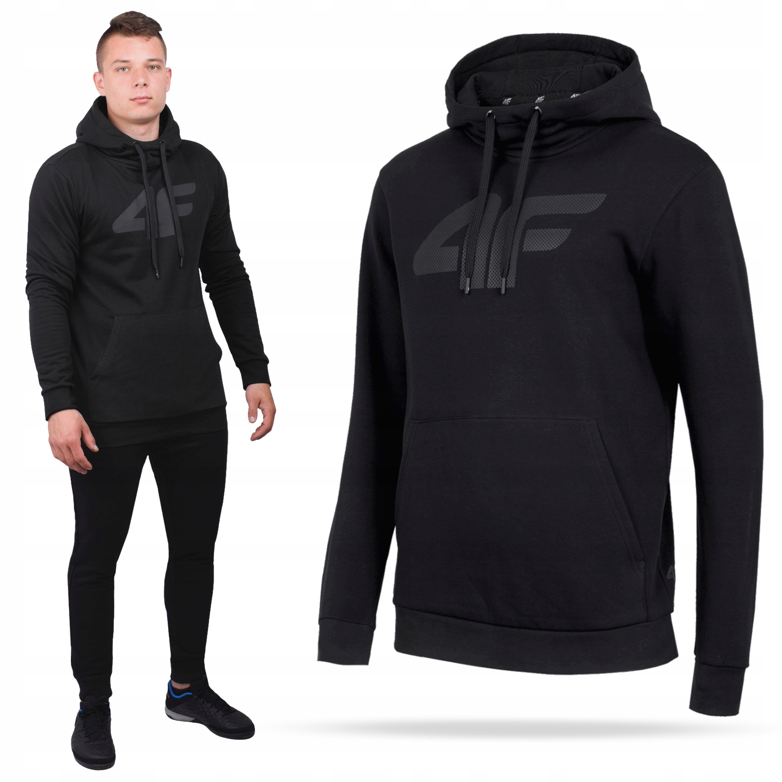 

Bluza Męska 4F Dresowa Wkładana z Kapturem S